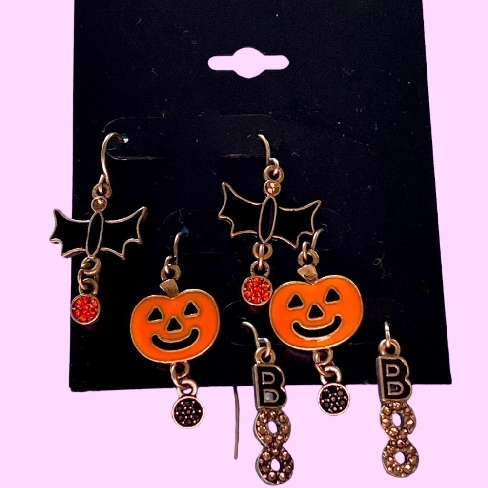 Set of 3 Halloween Earrings